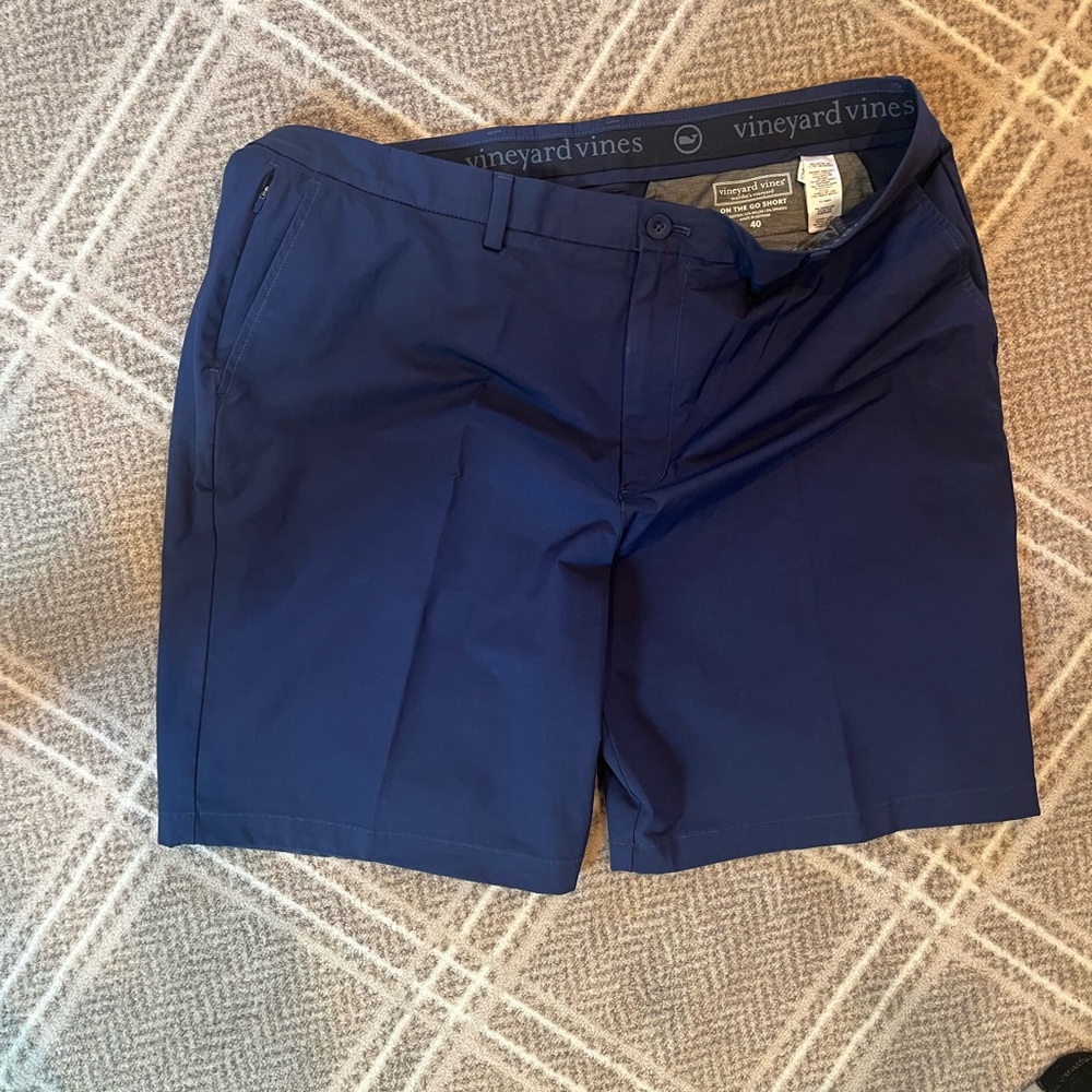 Vineyard Vines Blue Flat Front Men's Shorts